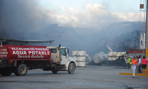 Se incendió fábrica de vasos Selva en Cagua (Foto)