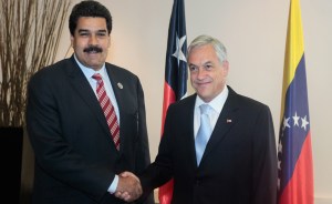 El presidente Piñera recibe a Maduro en el Palacio de la Moneda (Fotos y Video)