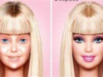 Así se vería Barbie sin maquillaje (Foto)