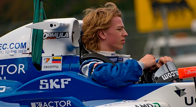 Cecotto llegó en el puesto 13 en las pruebas antes del mundial de la GP2