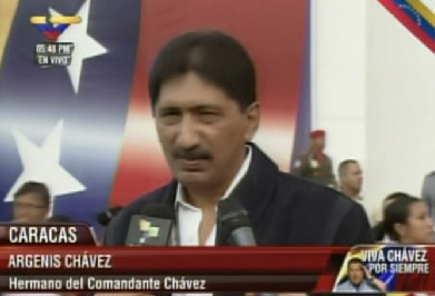Argenis Chávez critica a Capriles por las palabras emitidas hacia su hermano