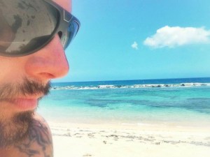 Ricky Martin en una isla paradisíacas en Puerto Rico