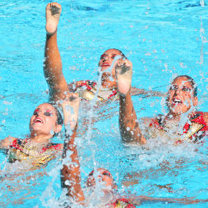 Selección nacional de nado sincronizado en nivel óptimo para competencias internacionales