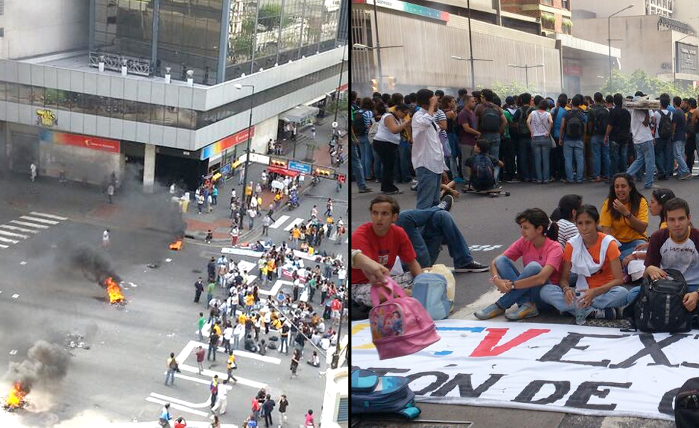 Protestas y mesa trancada en conflicto universitario venezolano