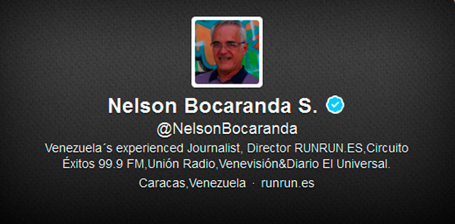 Les duele tanto que Nelson Bocaranda sepa más que muchos y le intervienen el Twitter