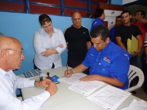 Omar Villalba, Ramón Lugo y Humberto Montiel formalizaron su inscripción como candidatos a concejales
