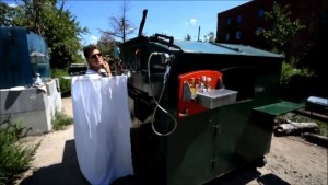 Un contenedor de basura lujoso y habitable (Video)