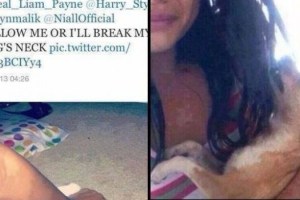 Estranguló a su perro porque One Direction no le dio Follow (Foto)
