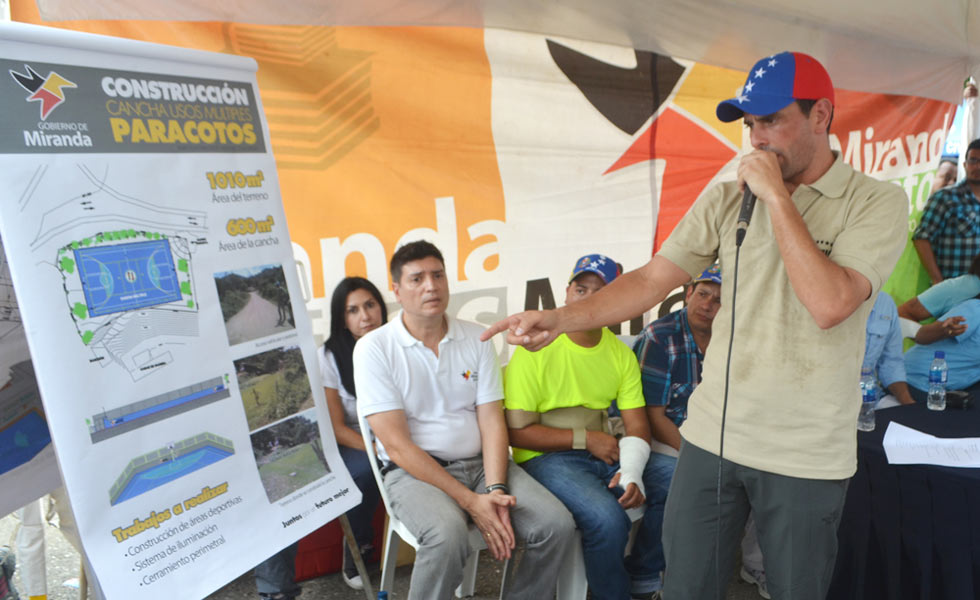 Capriles: Las obras para el pueblo no pueden ser secuestradas por la politiquería