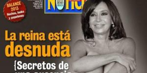 Polémica en Argentina por foto de Cristina Kirchner desnuda