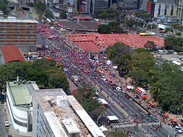 Esta fue la marcha “Multitudinaria” de Maduro