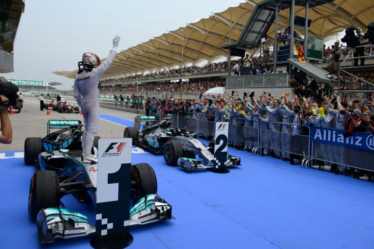 Hamilton gana el Gran Premio de Malasia de Fórmula 1