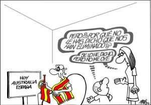La caricatura que le da “Esperanzas” a España en el Mundial