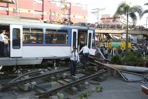 Varios heridos por accidente de tren en Filipinas