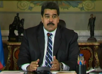 Maduro le dice a Samper que cuente con el apoyo de Venezuela y Suramérica