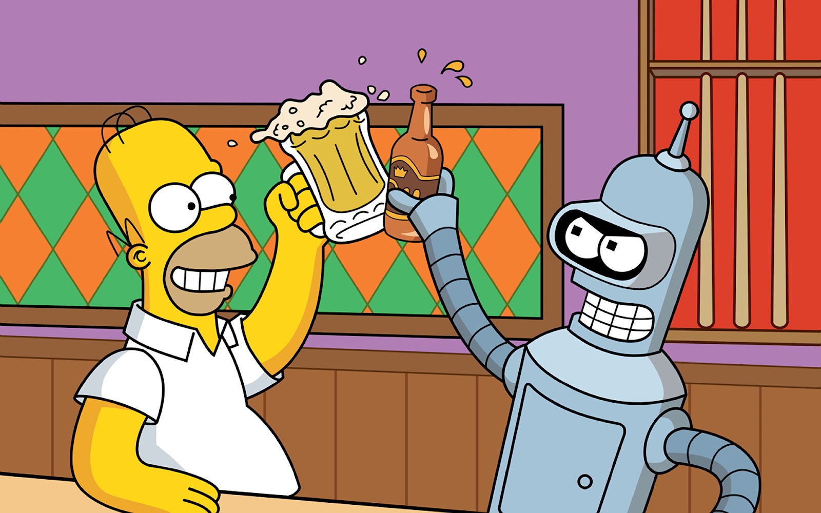 Los Simpson y Futurama ya tienen su primer crossover ¡D’oh!