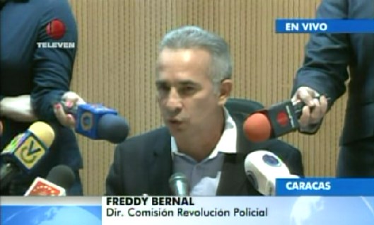 Freddy Bernal reconoció que funcionarios policiales son objetivos delincuenciales