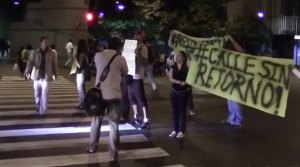En Chacao realizaron pancartazo contra la crisis en Venezuela (Video)