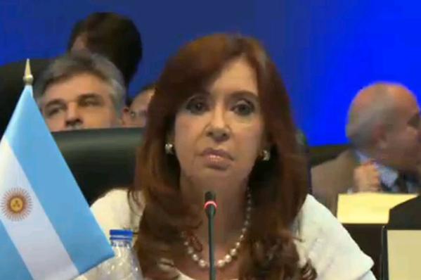 Cristina Fernández  reclama sinceridad a los líderes de las Américas