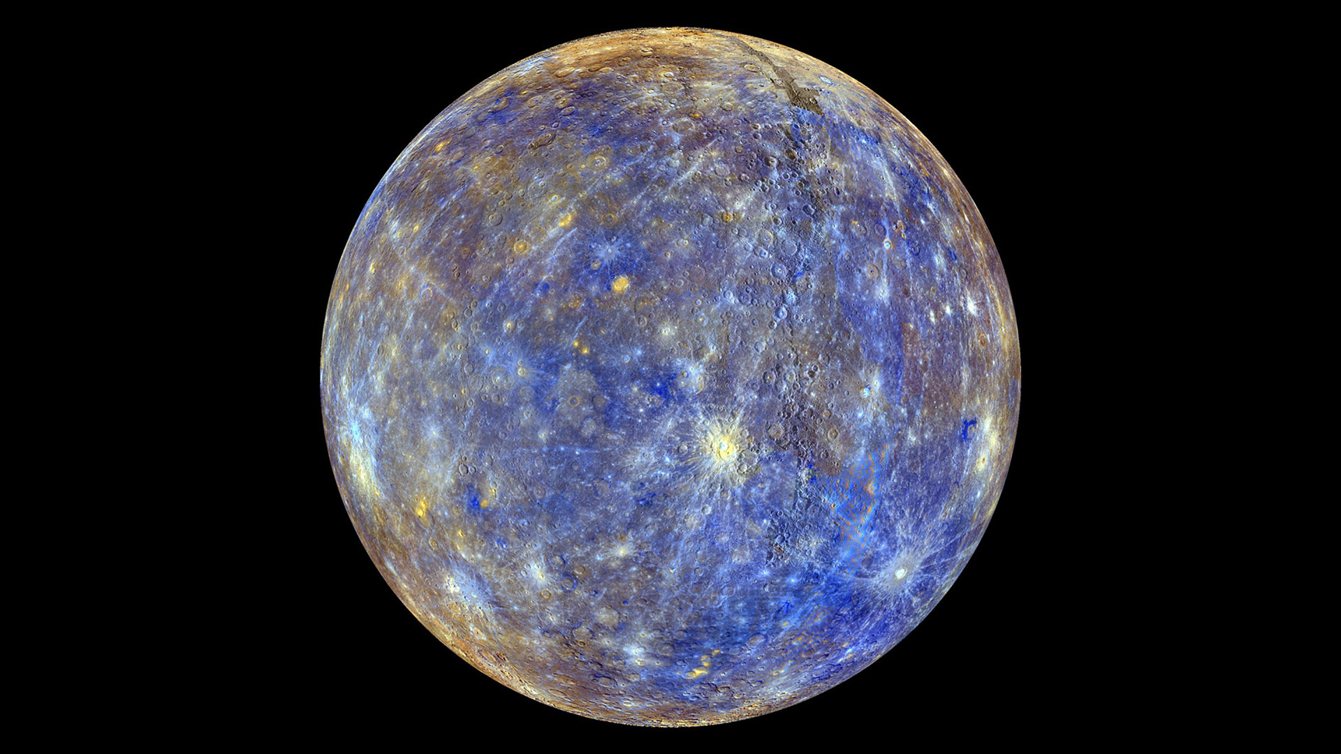 Las últimas (y coloridas) imágenes del planeta Mercurio enviadas por la sonda Messenger (HD)