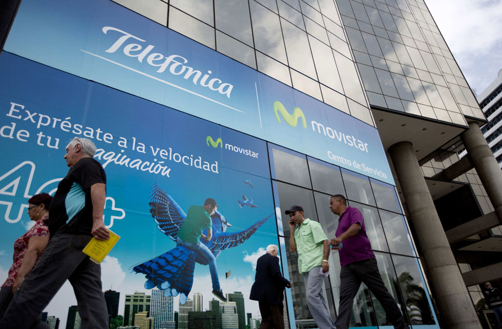 Ingresos de Telefónica en Venezuela caen 86,2% en tercer trimestre de 2018