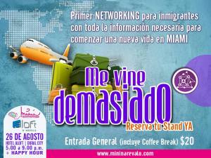 Primer Networking para inmigrantes en Miami: Me vine demasiado ¿Y ahora?