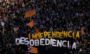 Catalanes protestaron por investigación judicial sobre la independencia