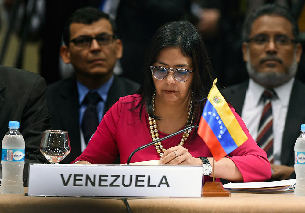 Delcy Rodríguez denuncia ante la OEA “bullying mediático” contra Venezuela