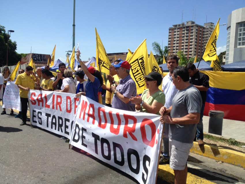 En Carabobo marcharon en rechazo a la “Operación Morrocoy” del CNE