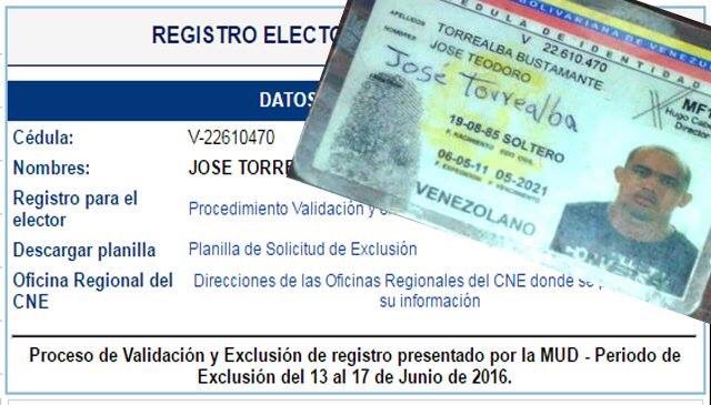 CNE habilitó cédula falsa de “El Picure” para validar firma (Fotos)