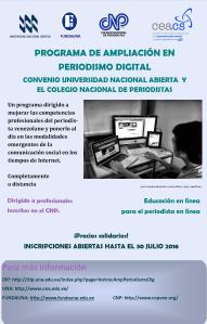 Curso de Periodismo digital de la Universidad Nacional Abierta
