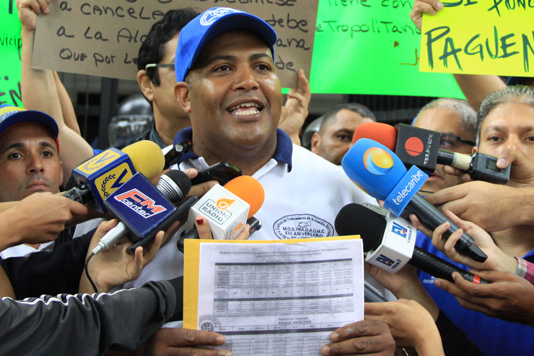 Trabajadores de la AMC exigieron respuestas a la Contraloría General de la República por deuda de Jorge Rodríguez