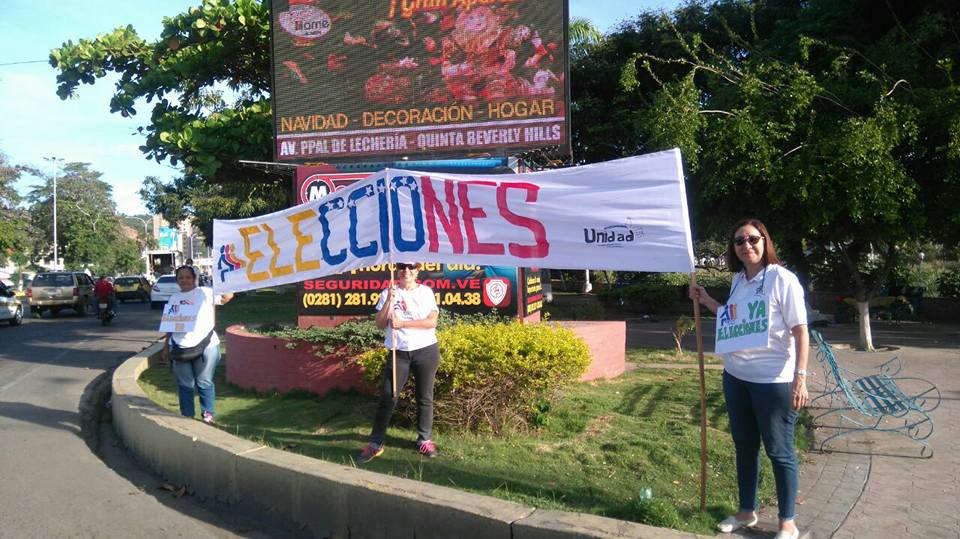 Carlota Salazar encabezó la campaña “Diálogo y Calle” en Anzoátegui