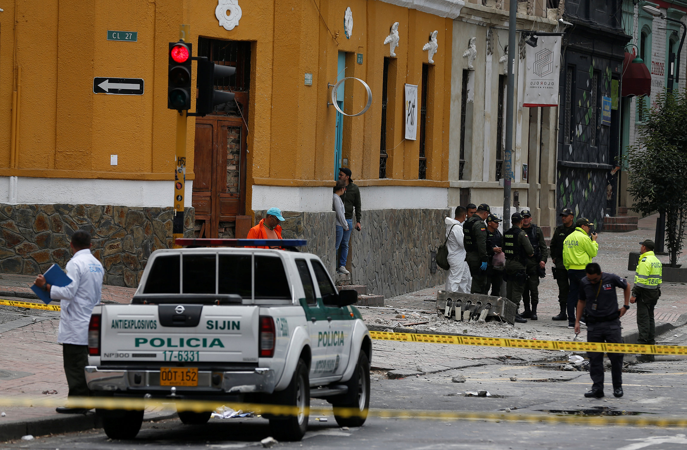 Gobierno colombiano desmiente muerte de policía en atentado en Bogotá