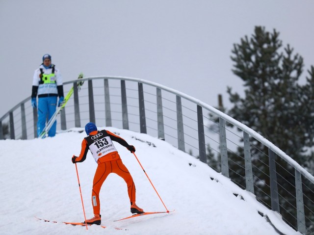 FIS Nordic Ski World Championships - Men's Cross Country - Qualification - Lahti, Finland - 23/2/17 - Adrian Solano of Venezuela competes. REUTERS/Kai Pfaffenbach