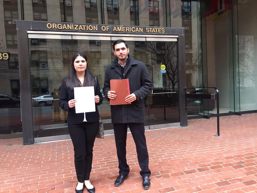 Defensa y hermana de Yon Goicoechea denuncian su caso ante la CIDH en Washington