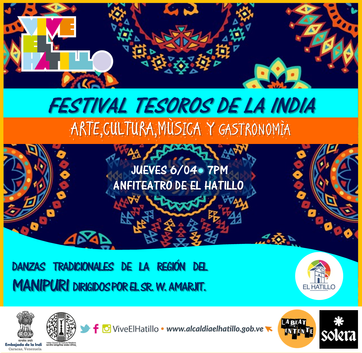 Vive El Hatillo invita a disfrutar de los tesoros de la India en un nuevo festival  