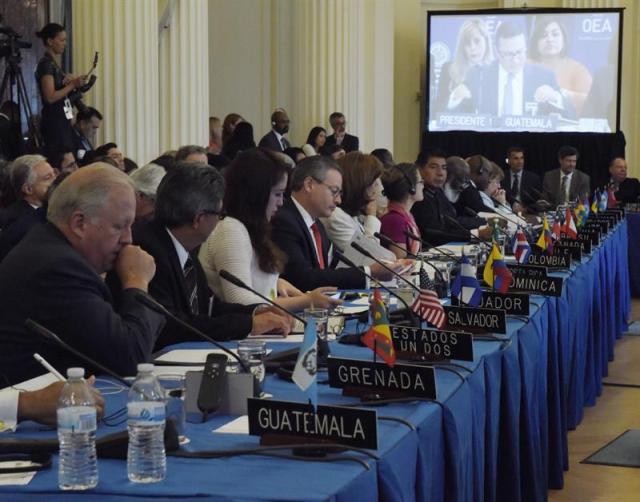 Reunión de Cancilleres de la OEA (Foto: EFE)