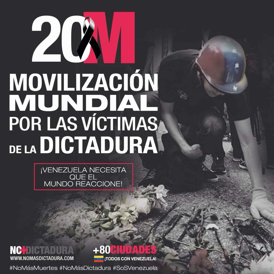 Convocan a una movilización mundial por los caídos durante protestas en Venezuela