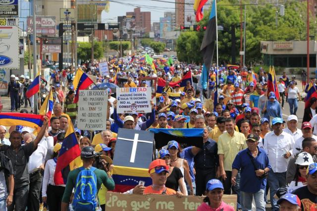 En Unidad zulianos marcharon por la Libertad de Venezuela. Foto: Prensa MUD Zulia