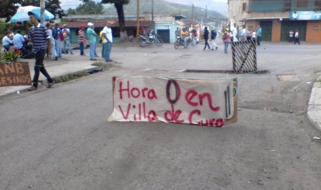 Trancazo en Villa de Cura este #28Jun / Foto @resistenciaVDC 
