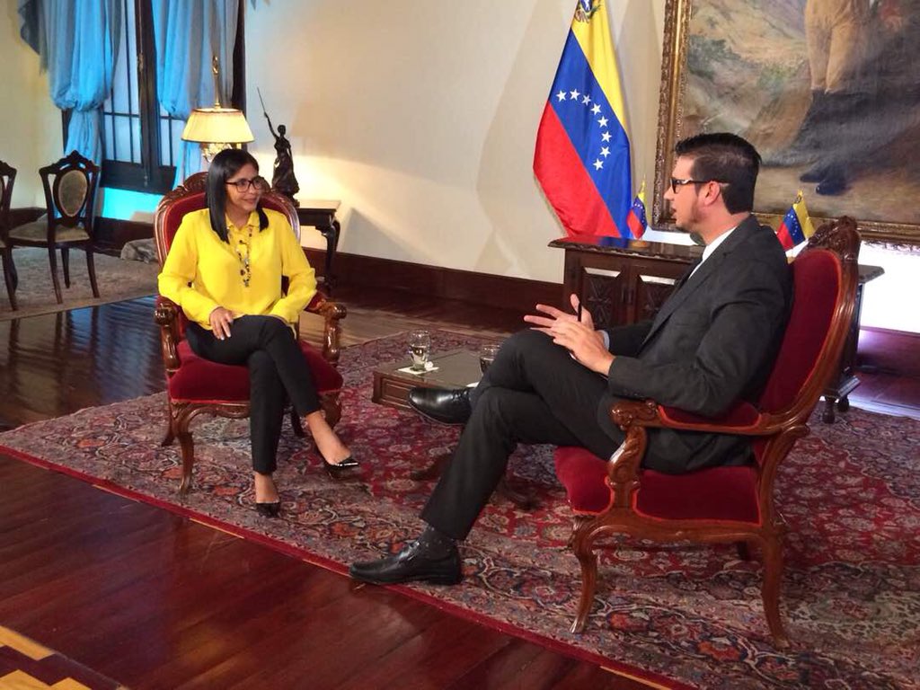 Delcy Rodríguez dice que Guanipa quiere gobernar desde Washington y que el CNE es el “mejor del mundo”