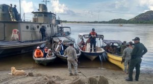Rescatan un séptimo cuerpo del naufragio en el río Orinoco
