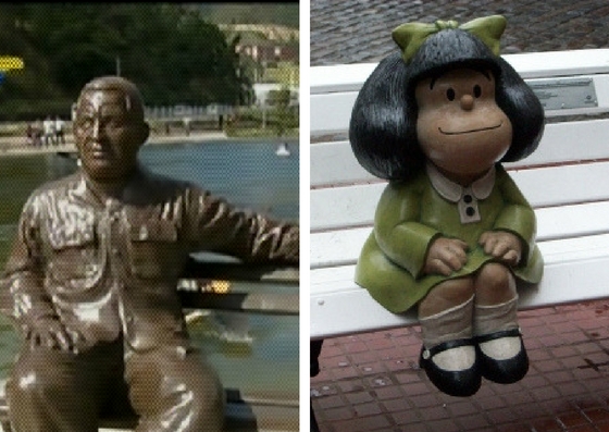 De los creadores del Chávez de Cartón… Llega la estatua al estilo Mafalda en La Rinconada (VIDEO)