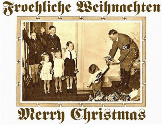 Propaganda Nazi promocionando la "Navidad Alemana" / Foto: ABC