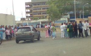 Protesta del personal del Hospital Uyapar en Puerto Ordaz #15Ene