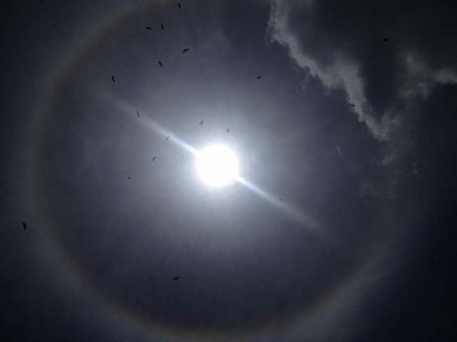 Foto: Capturan un halo solar en Caracas / Pamela Toledo - LaPatilla.com