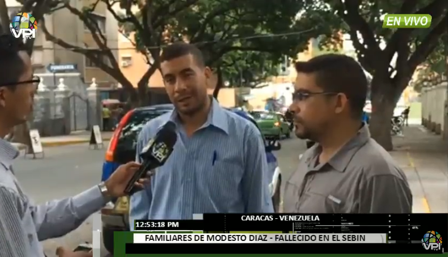 Familiares de Modesto Díaz confirman que falleció en las instalaciones del Sebin (video)