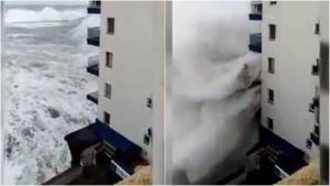 Decenas de viviendas evacuadas en Tenerife por fuerte oleaje