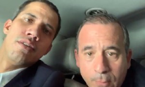 Diputado Francisco Sucre junto a Guaidó en la caravana (Video)